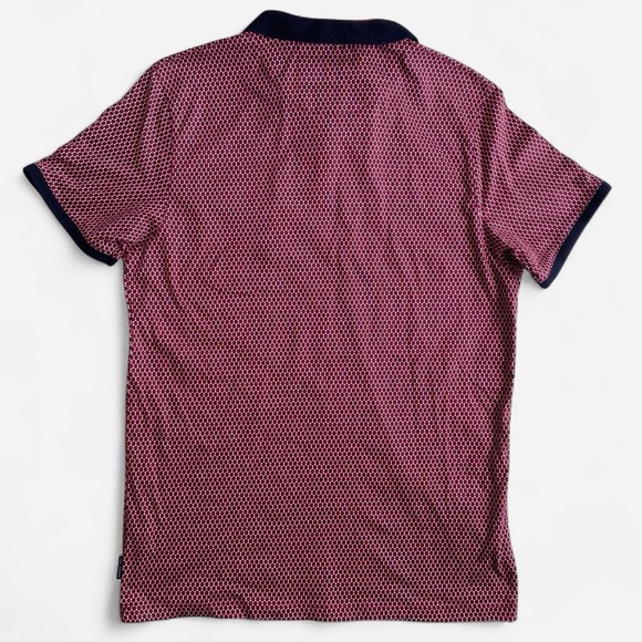 Ted Baker Men's 100% Cotton Karmex Spot Printed Polo Size 4 (Large) - Picture 2 of 8